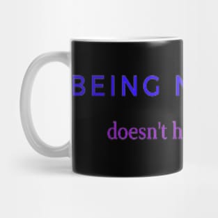 Typography being negative doesn't help you grow Mug